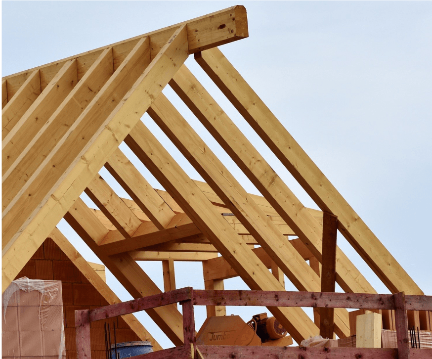 Dachstuhl und Dachkonstruktion